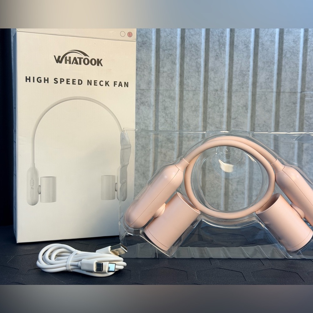 NEW In Box Pink High-Speed Neck Fan